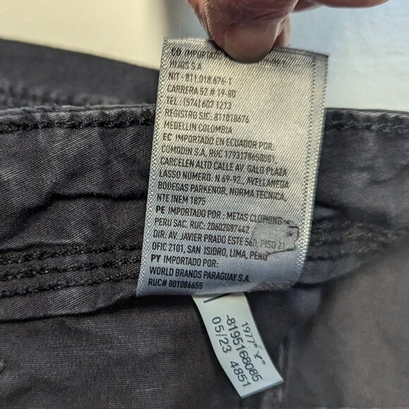 American Eagle Smokey Dark Blue Blue Size 00 Cargo Jogger Pants - Picture 8 of 15